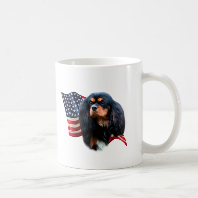 Cavalier King Charles Spaniel Flag Kaffeetasse (Rechts)