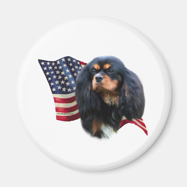 Cavalier King Charles Spaniel Flag - Magnet (Vorne)