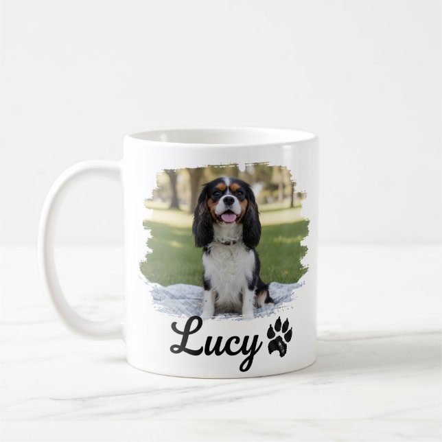 Cavalier King Charles Spaniel Foto Kaffeetasse (Links)