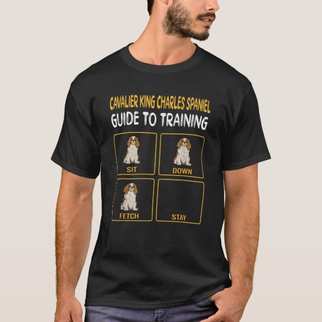 Cavalier King Charles Spaniel Führer zum Training  T-Shirt (Vorderseite)