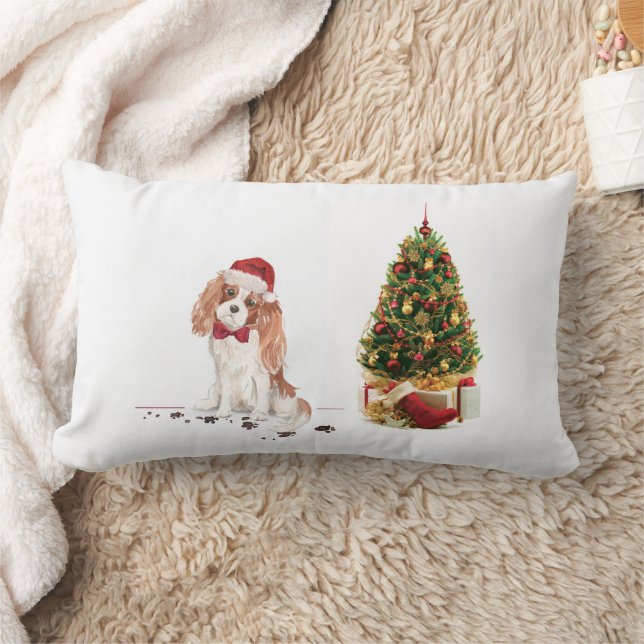 Cavalier King Charles Spaniel Funny Christmas Dog Lendenkissen (Decke)