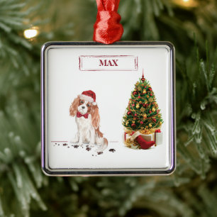 Cavalier King Charles Spaniel Funny Christmas Dog Ornament Aus Metall