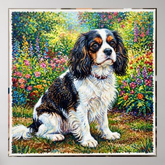 Cavalier King Charles Spaniel Gartenposter | Poin Poster