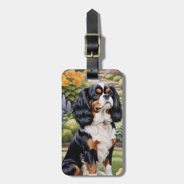 Cavalier King Charles Spaniel Gepäckanhänger (Vorderseite vertikal)