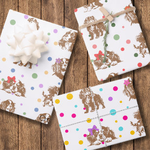 Cavalier King Charles Spaniel Geschenkpapier Set