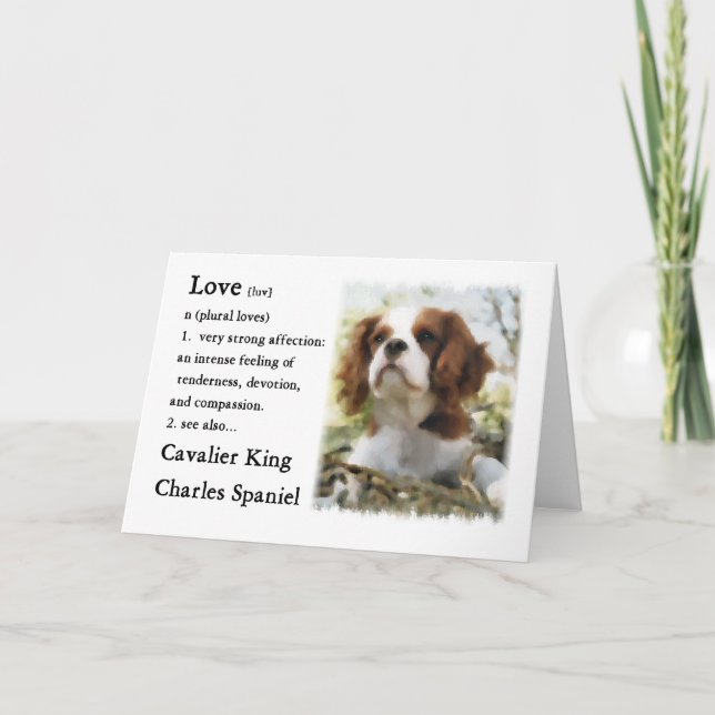 Cavalier King Charles Spaniel Gifts Karte (Vorderseite)