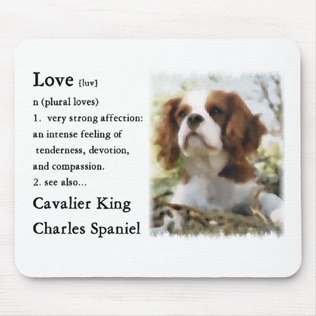 Cavalier King Charles Spaniel Gifts Mousepad (Vorne)