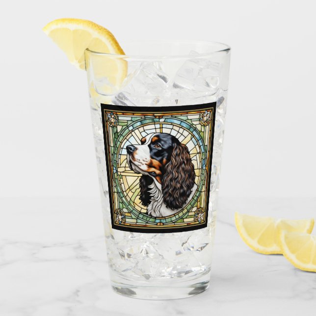Cavalier King Charles Spaniel Glas (Vorderseite Ice)