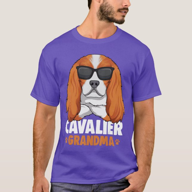 Cavalier King Charles Spaniel Grandma Dog gift gif T-Shirt (Vorderseite)