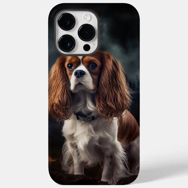 Cavalier King Charles Spaniel Halloween Beängstige Case-Mate iPhone Hülle (Rückseite)