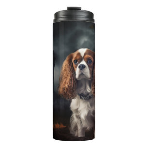 Cavalier King Charles Spaniel Halloween Beängstige Thermosbecher