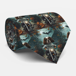 Cavalier King Charles Spaniel Halloween Gruselig Krawatte