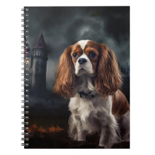 Cavalier King Charles Spaniel Halloween Gruselig Notizblock