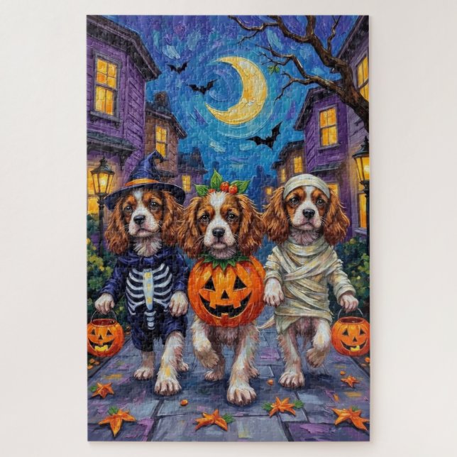 Cavalier King Charles Spaniel Halloween-Kostüme Puzzle (Vertikal)