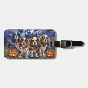 Cavalier King Charles Spaniel Halloween Spooky Gepäckanhänger