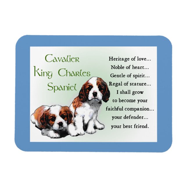 Cavalier King Charles Spaniel Heritage of Liebe Magnet (Horizontal)