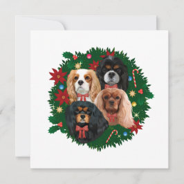 Cavalier King Charles Spaniel Holiday Cards Feiertagskarte