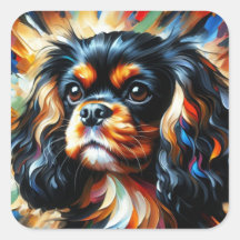 Cavalier King Charles Spaniel Hund Acryl Druck
