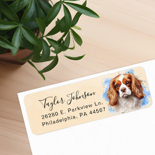 Cavalier King Charles Spaniel Hund Rücksendeadress