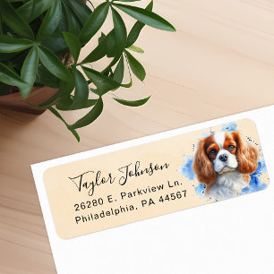 Cavalier King Charles Spaniel Hund Rücksendeadress