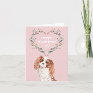 Cavalier King Charles Spaniel Hund Valentinstag Feiertagskarte