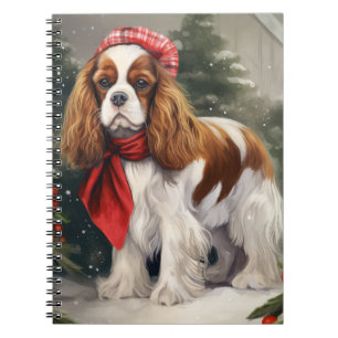 Cavalier King Charles Spaniel Hund Weihnachten Notizblock
