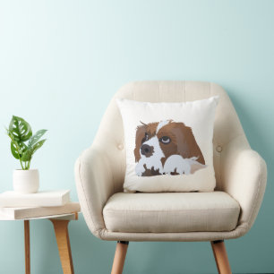 Cavalier King Charles Spaniel Hund Welpe Kissen