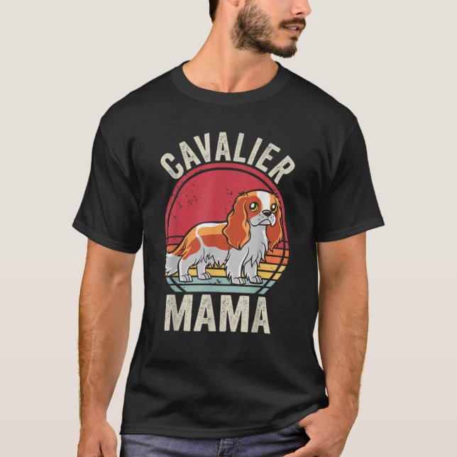Cavalier King Charles Spaniel Hundemutter Cavalier T-Shirt (Vorderseite)