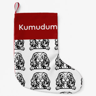 Cavalier King Charles Spaniel Hundesocken Maßgesch Kleiner Weihnachtsstrumpf