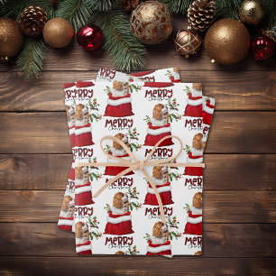 Cavalier King Charles Spaniel in der Holiday Gift  Geschenkpapier Set