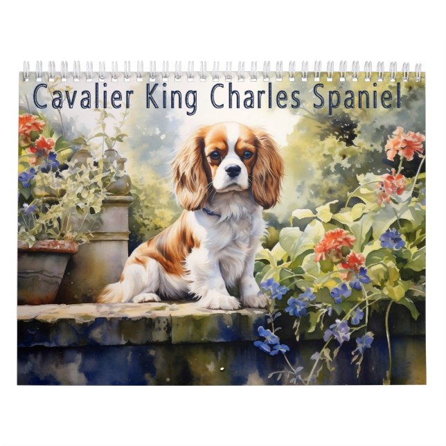 Cavalier King Charles Spaniel Kalender, jedes Jahr Kalender (Titelbild)
