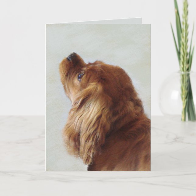 Cavalier King Charles Spaniel Karte (Vorderseite)