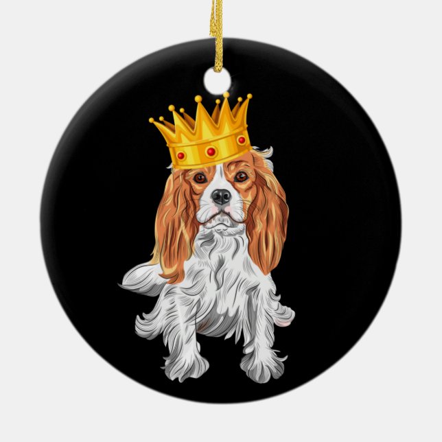 Cavalier King Charles Spaniel Keramik Ornament (Hinten)