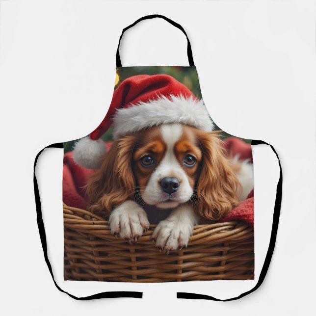 Cavalier King Charles Spaniel Kuschelkorb Schürze (Vorderseite)