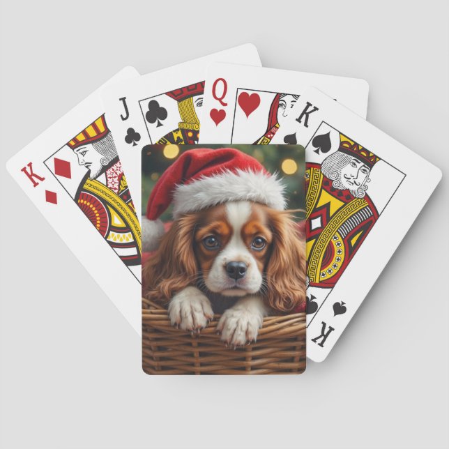 Cavalier King Charles Spaniel Kuschelkorb Spielkarten (Rückseite)