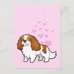 Cavalier King Charles Spaniel Liebe Postkarte