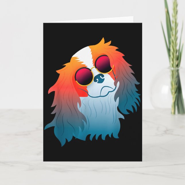 Cavalier King Charles Spaniel Lustiges Geschenk Hu Karte (Vorderseite)