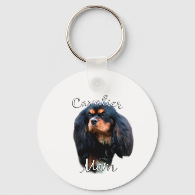 Cavalier King Charles Spaniel Mama 2 Schlüsselanhänger (Vorderseite)