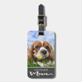 Cavalier King Charles Spaniel Mama Dog's Foto Gepäckanhänger