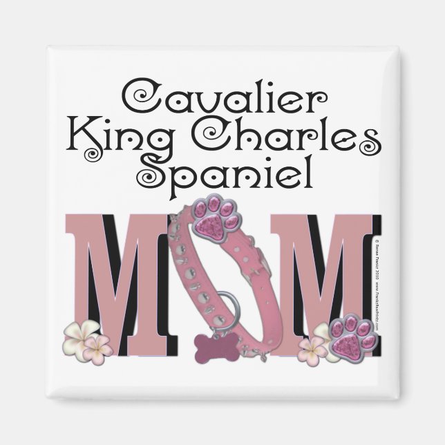 Cavalier King Charles Spaniel MAMA Magnet (Vorne)