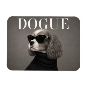 Cavalier King Charles Spaniel Mode-Hundeporträt Magnet