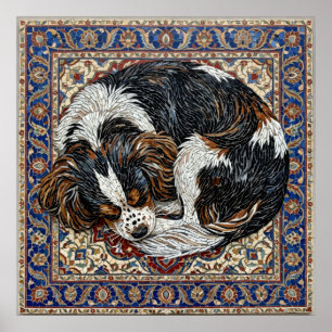 Cavalier King Charles Spaniel Mosaikposter Pers Poster