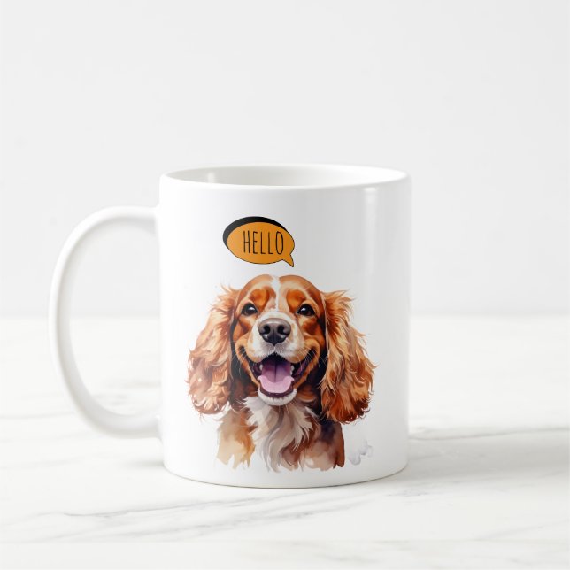 Cavalier King Charles Spaniel Mug Kaffeetasse (Links)