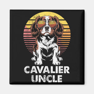 Cavalier King Charles Spaniel Onkel Vintage Hund B Magnet