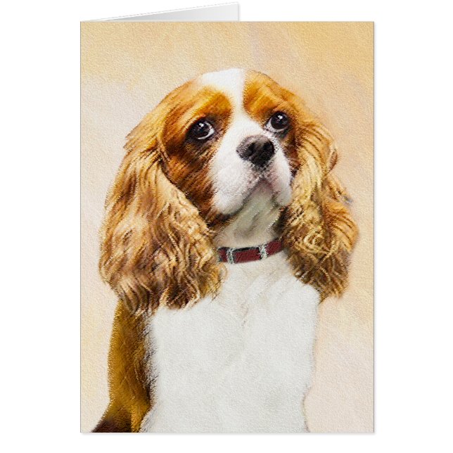 Cavalier King Charles Spaniel Original Malerei (Vorne)