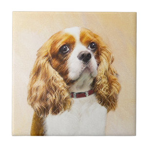 Cavalier King Charles Spaniel Original Malerei Fliese