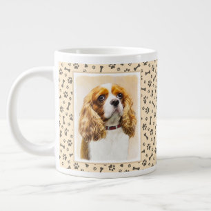 Cavalier King Charles Spaniel Original Malerei Jumbo-Tasse