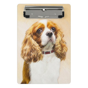 Cavalier King Charles Spaniel Original Malerei Mini Klemmbrett