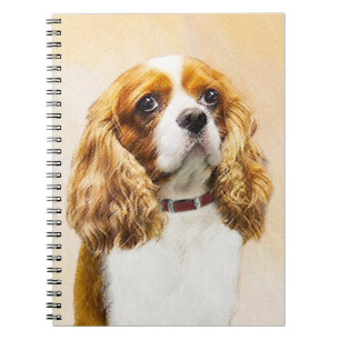 Cavalier King Charles Spaniel Original Malerei Notizblock