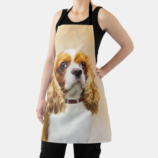 Cavalier King Charles Spaniel Original Malerei Schürze (InSitu)